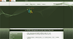 Desktop Screenshot of gite-favieres-hautjura.com