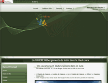 Tablet Screenshot of gite-favieres-hautjura.com